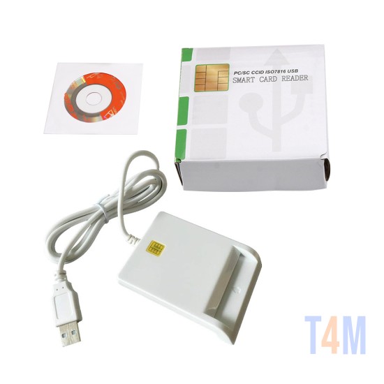 Lector de Tarjetas Inteligentes ISO7816 USB 2.0 Blanco